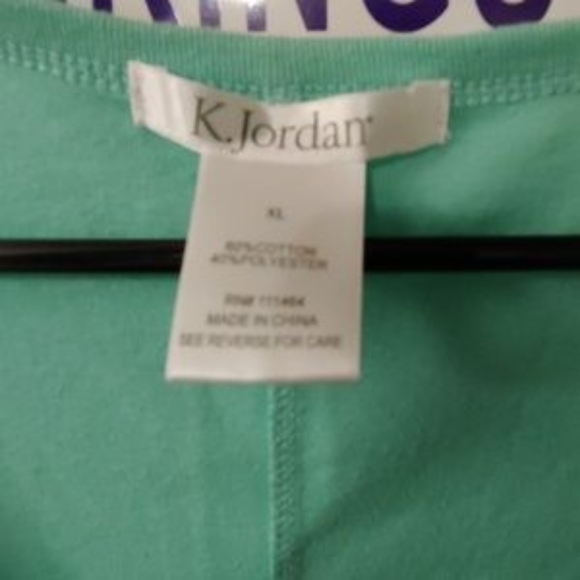 Gifted **K Jordan Mint Green Babydoll Tee XL - Picture 2 of 3